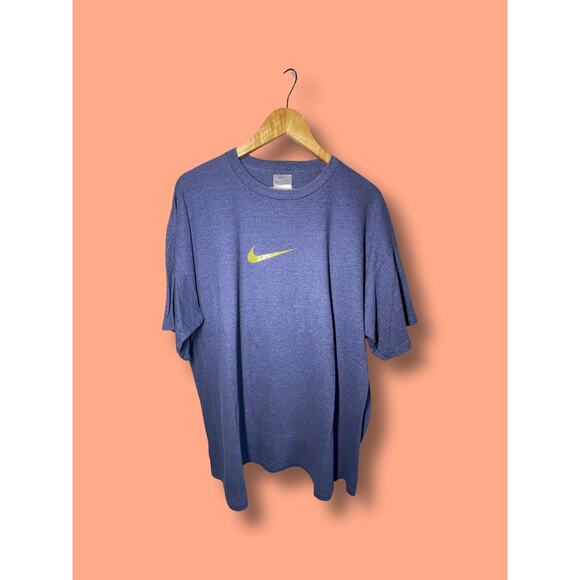 VINTAGE 90's MENS nike Center Swoosh T-shirt Sz XL NIKE JUST DO IT Y2K - Picture 1 of 3